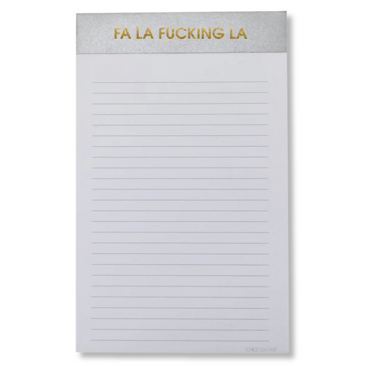 Fa La Fucking La - Lined Notepad