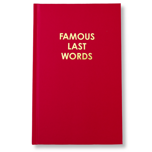 Famous Last Words - Magenta Hardcover Journal