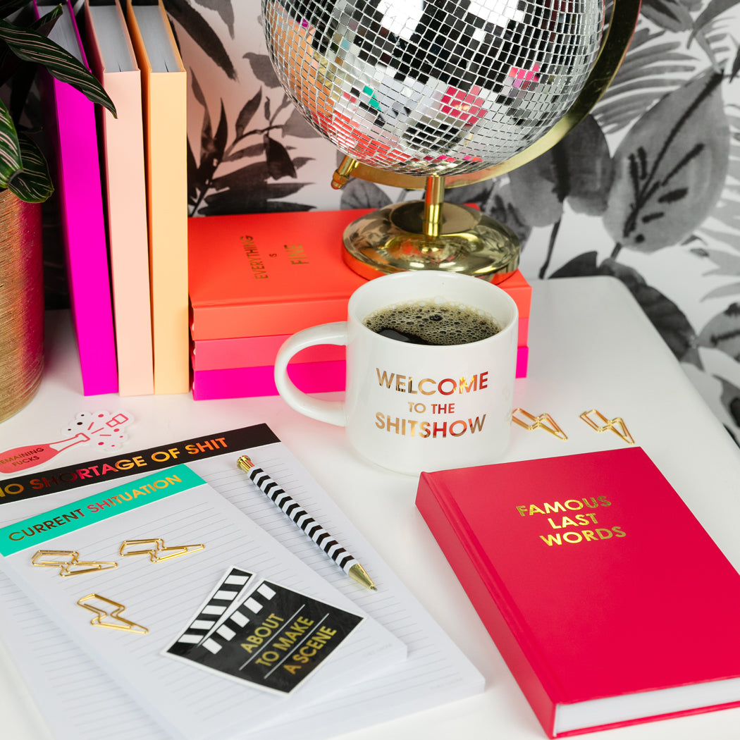 Famous Last Words - Magenta Hardcover Journal