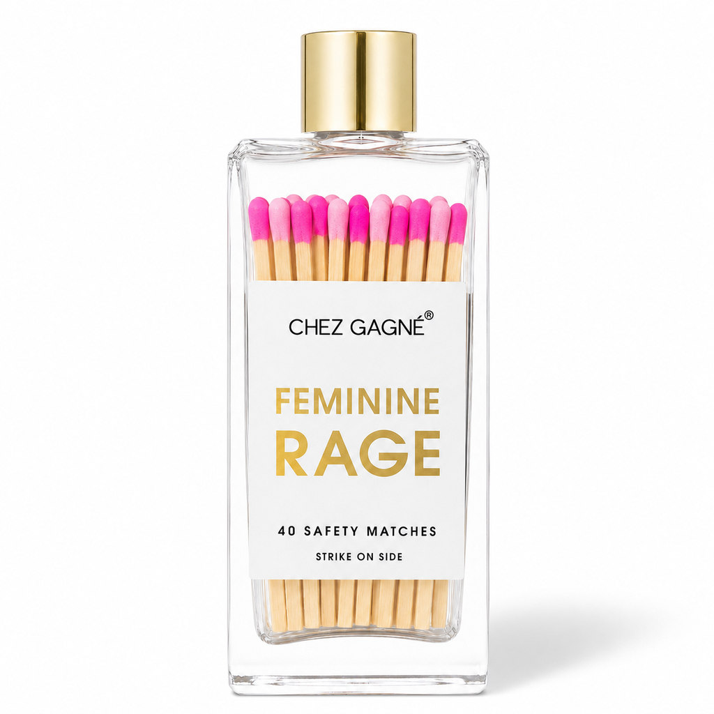 Feminine Rage - Glass Bottle Matches - Pink Multi