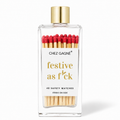 Festive As F*ck Holly - Glass Bottle Safety Matches - Christmas/Holiday