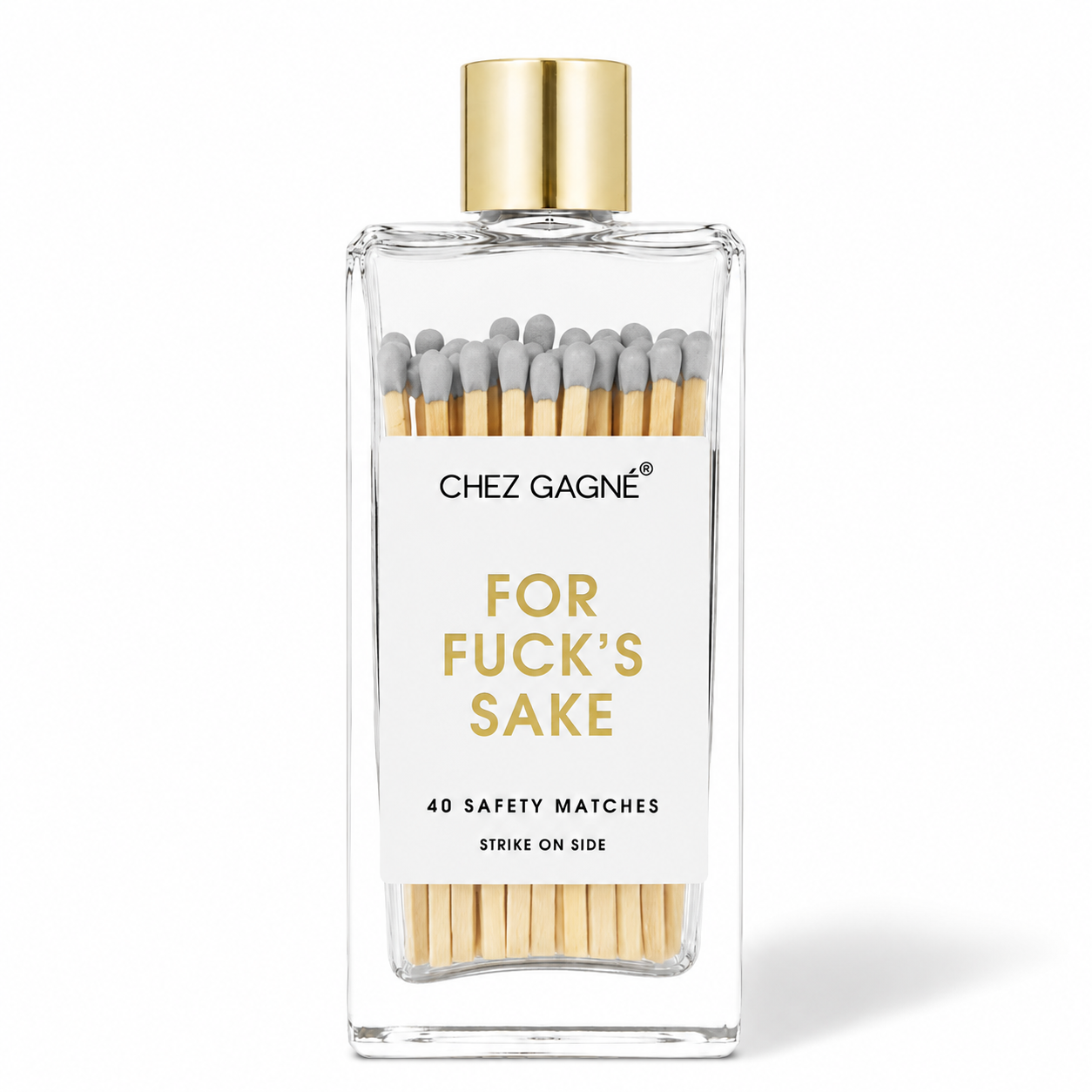 For Fuck's Sake - Glass Bottle Safety Matches