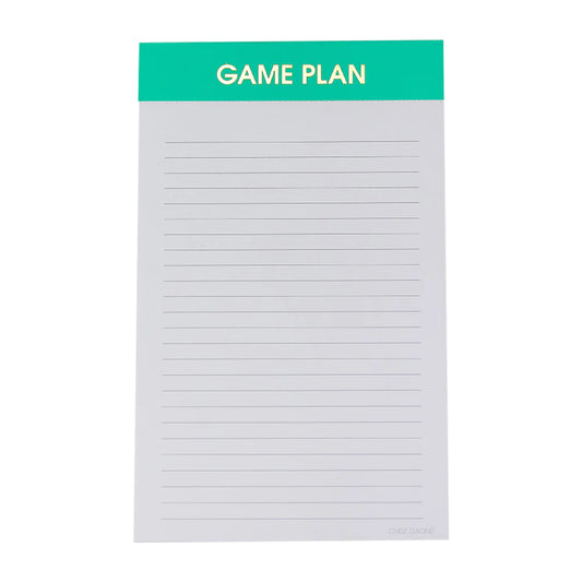 Game Plan - Lined Notepad