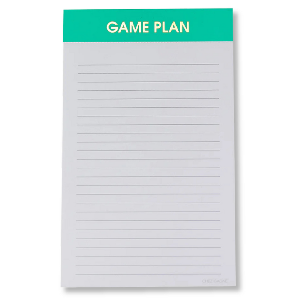 Game Plan - Lined Notepad