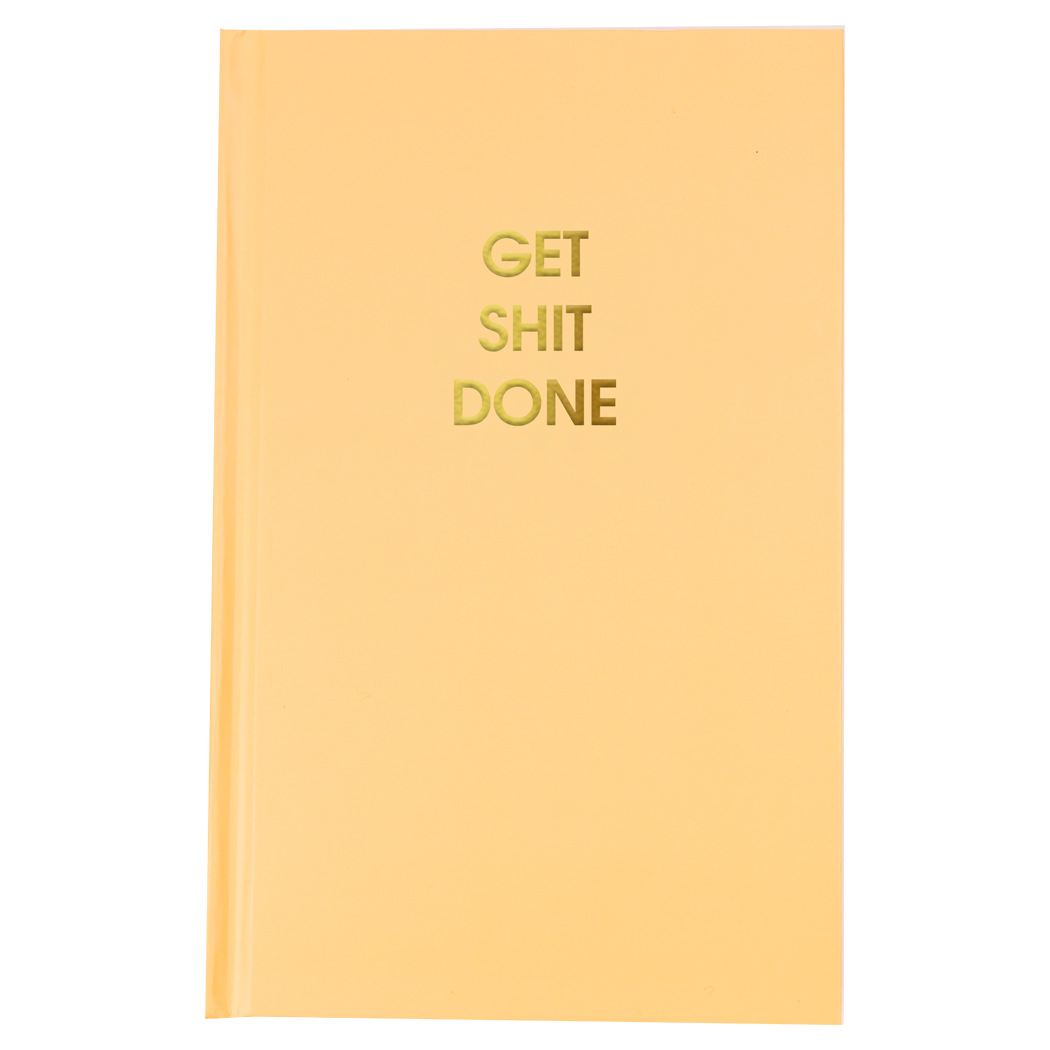 Get Shit Done - Sunset Orange Hardcover Journal