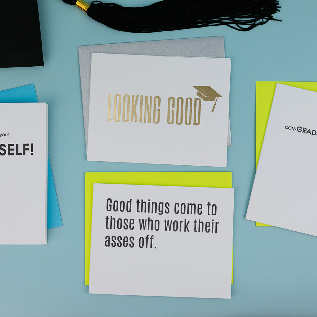 Good Things Come -  Letterpress Card