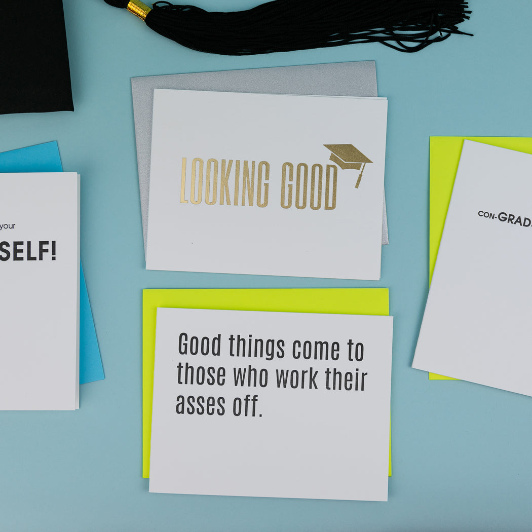 Good Things Come -  Letterpress Card