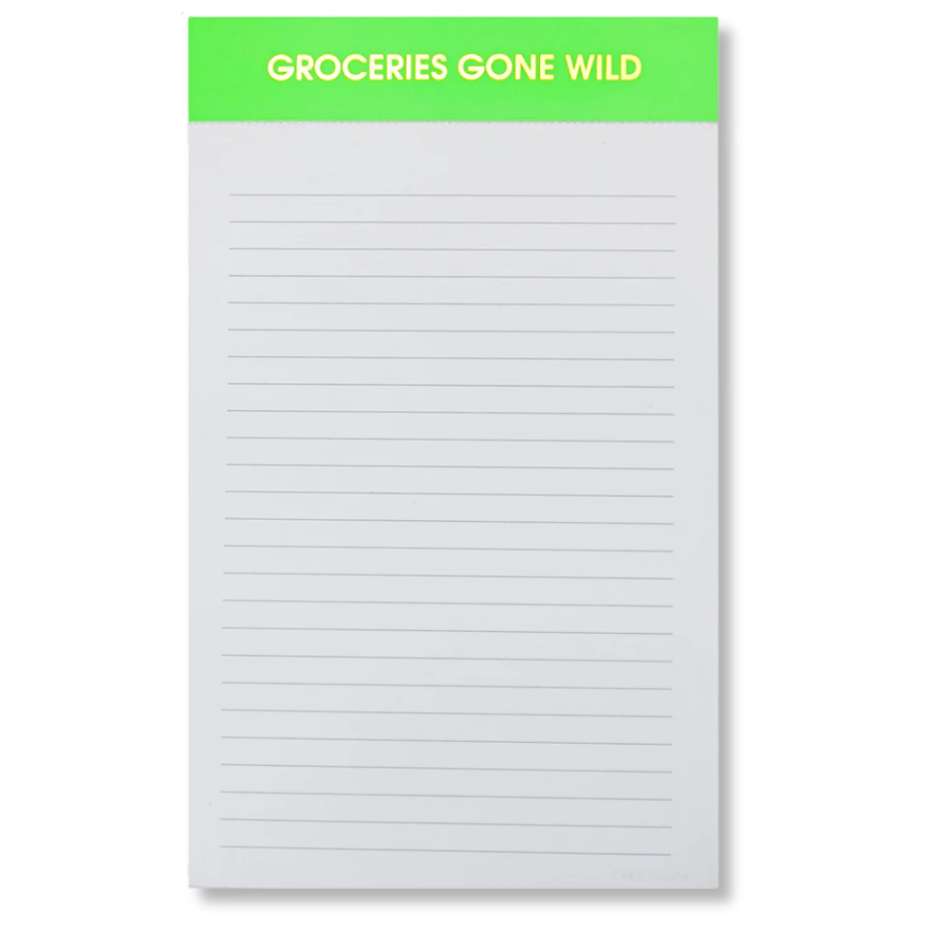 Groceries Gone Wild - Lined Notepad