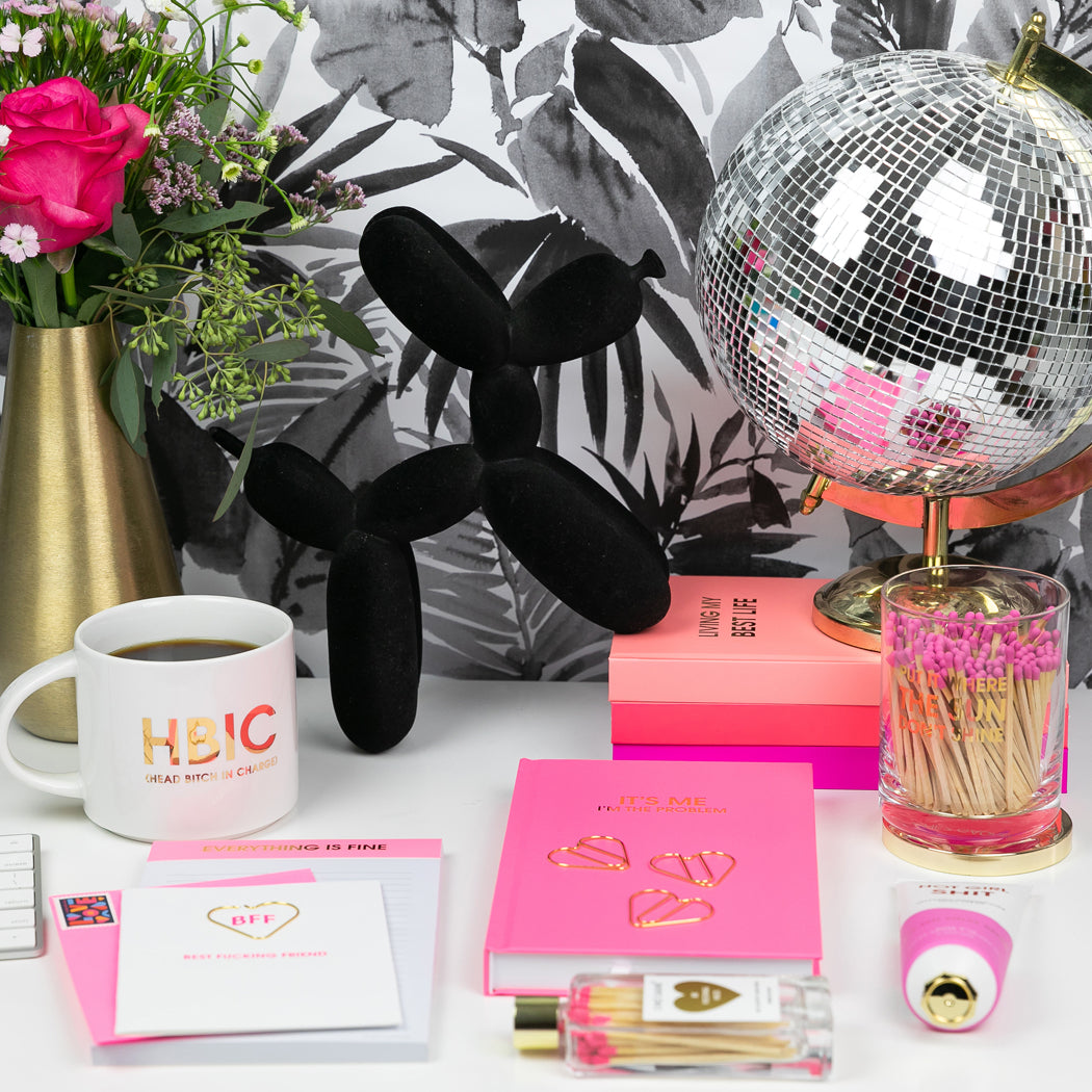 HBIC Head Bitch In Charge - Gold Foil Oversized Mug
