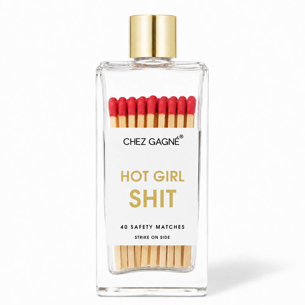 Hot Girl Shit - Glass Bottle Safety Matches