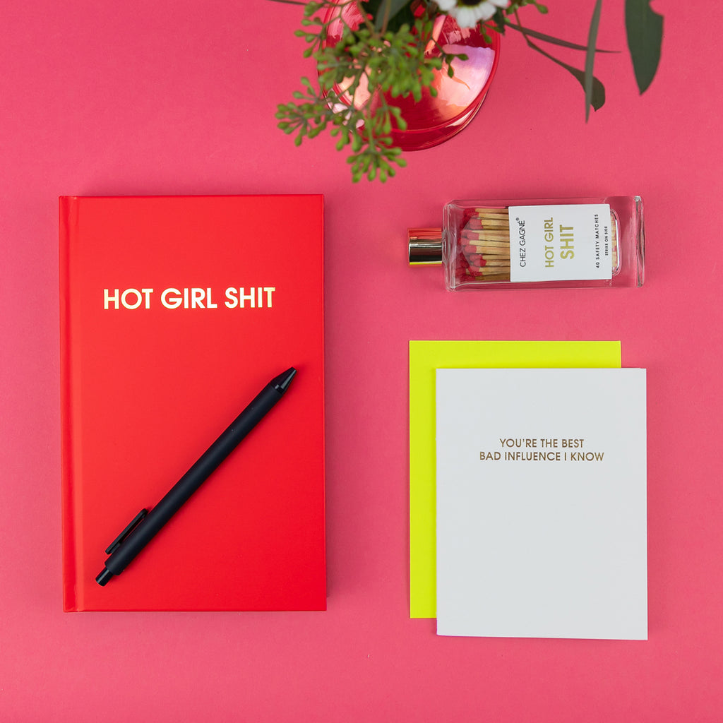 Hot Girl Shit - Fire Red Hardcover Journal