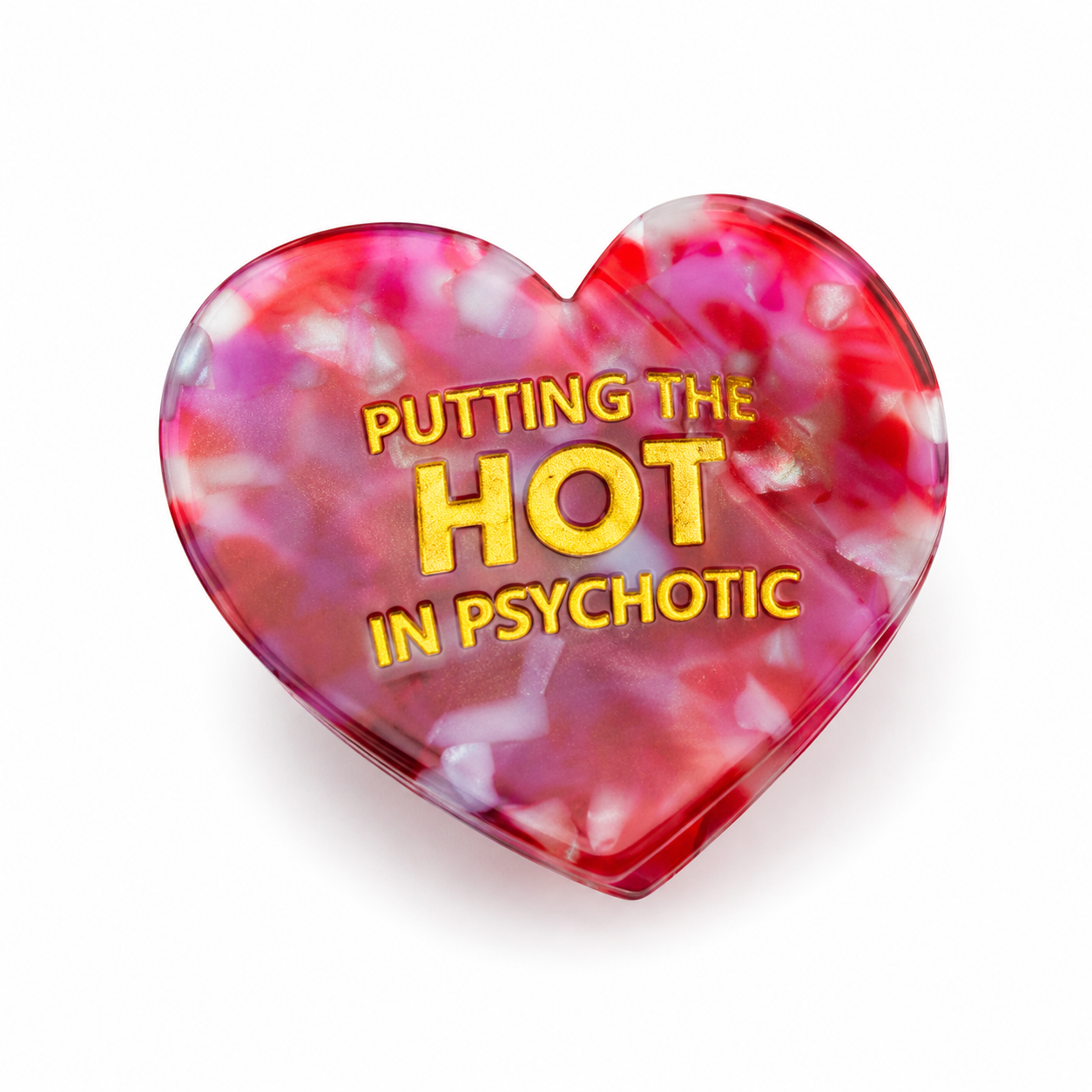 Putting The Hot in Psychotic - Acetate Hair Claw Clip