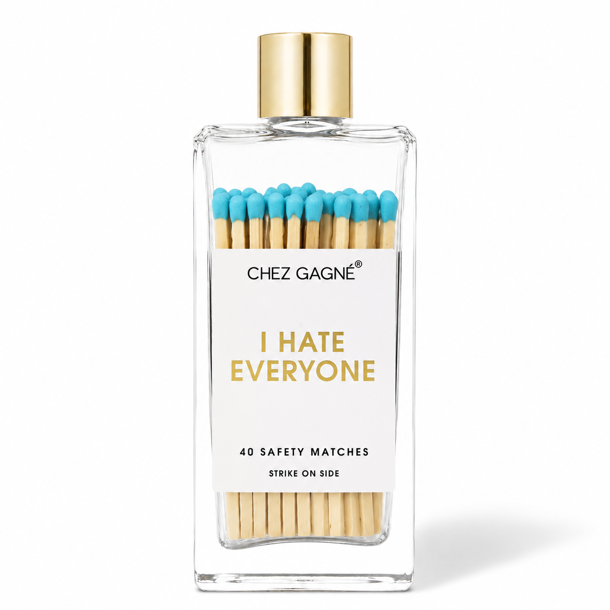 I Hate Everyone - Glass Bottle Safety Matches