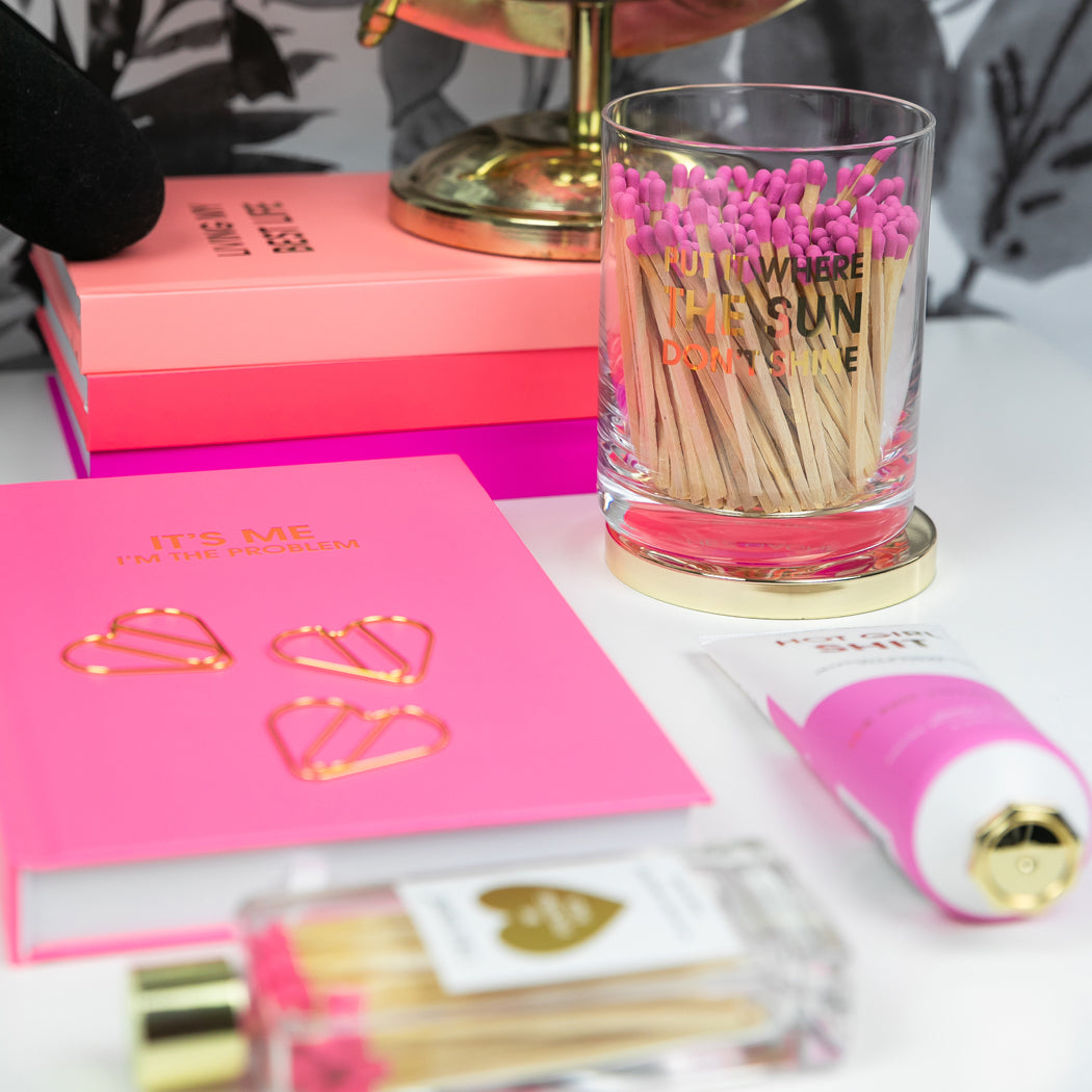 Limited Edition: Put It Where The Sun Don't Shine Match + Rocks Glass Duo