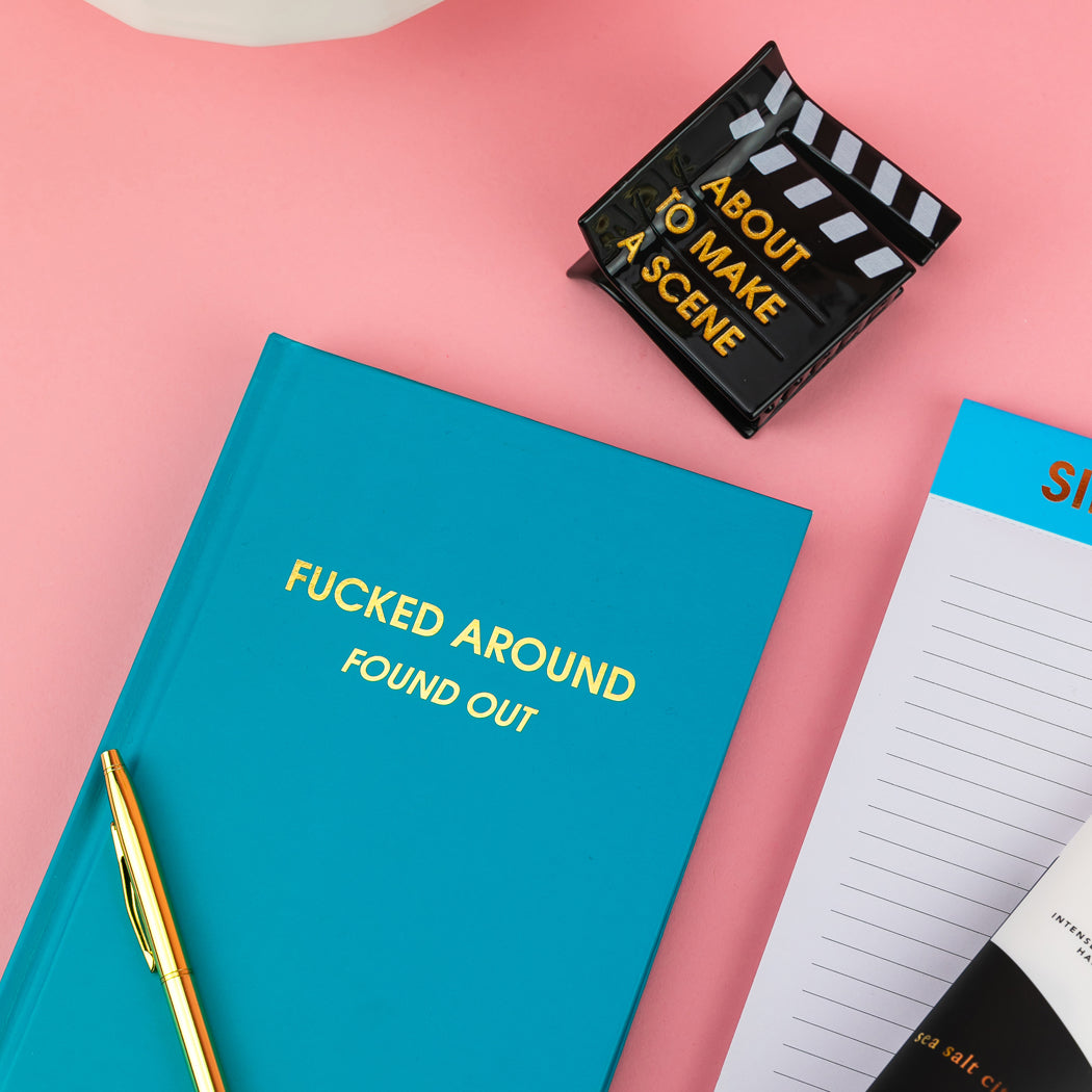 About to Make A Scene - Director's Clapboard - Acetate Hair Claw Clip