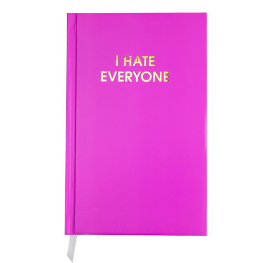 I Hate Everyone - Orchid Hardcover Journal