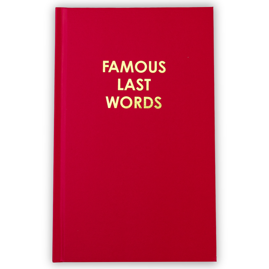 Famous Last Words - Magenta Hardcover Journal