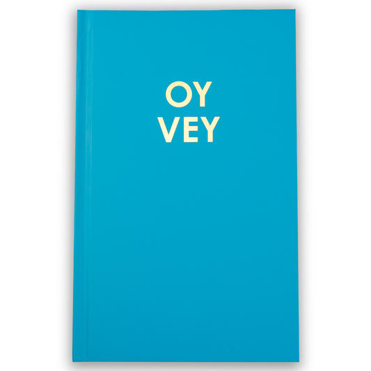 Oy Vey - Caribbean Blue Hardcover Journal