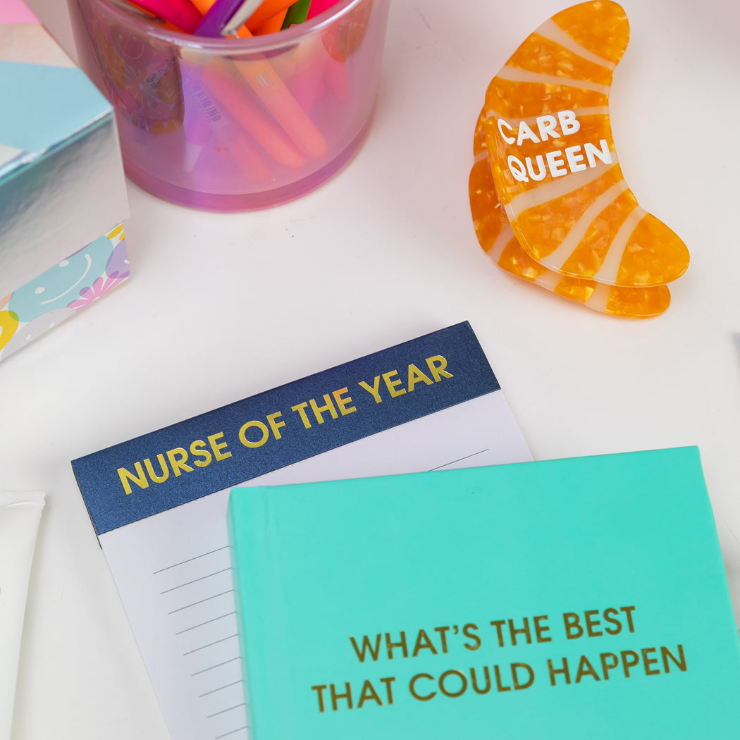 Nurse of the Year - Lined Notepad  - Hystar Navy - 5"x8"