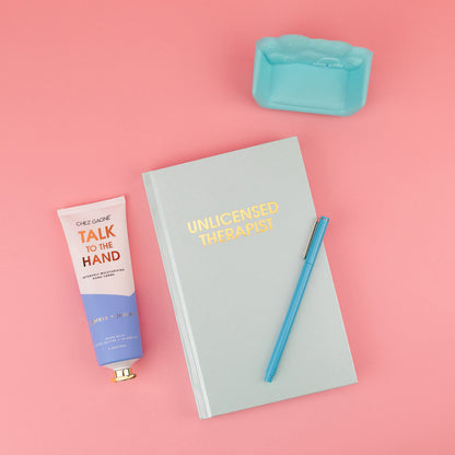Unlicensed Therapist Hardcover Daily Journal - Hystar Aqua