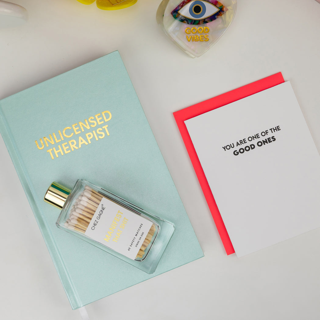 Unlicensed Therapist Hardcover Daily Journal - Hystar Aqua