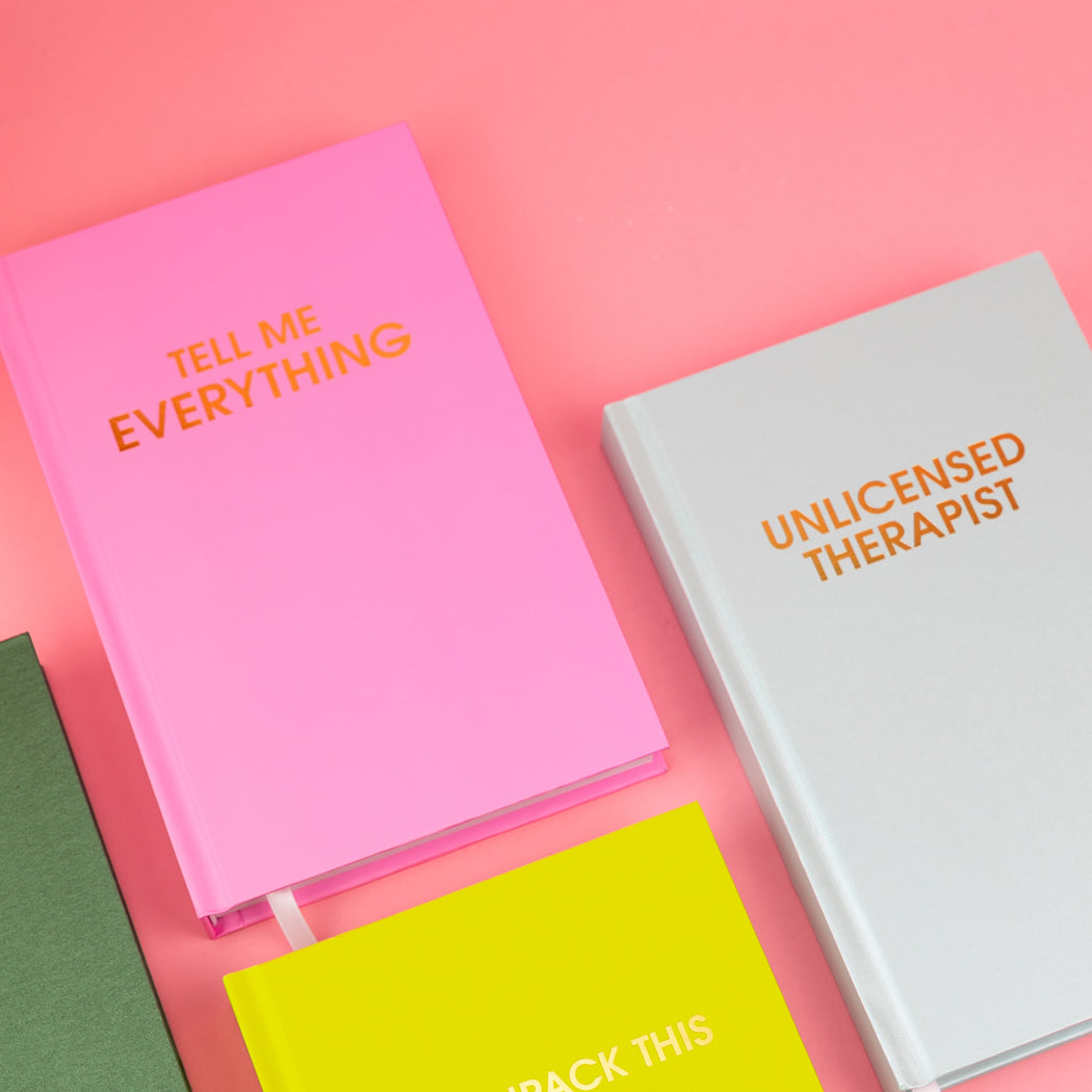 Unlicensed Therapist Hardcover Daily Journal - Hystar Aqua