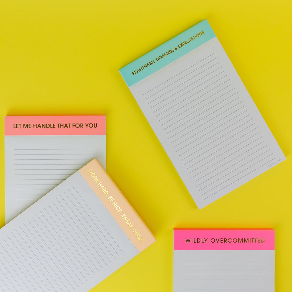 Reasonable Demands & Expectations  - Lined Notepad