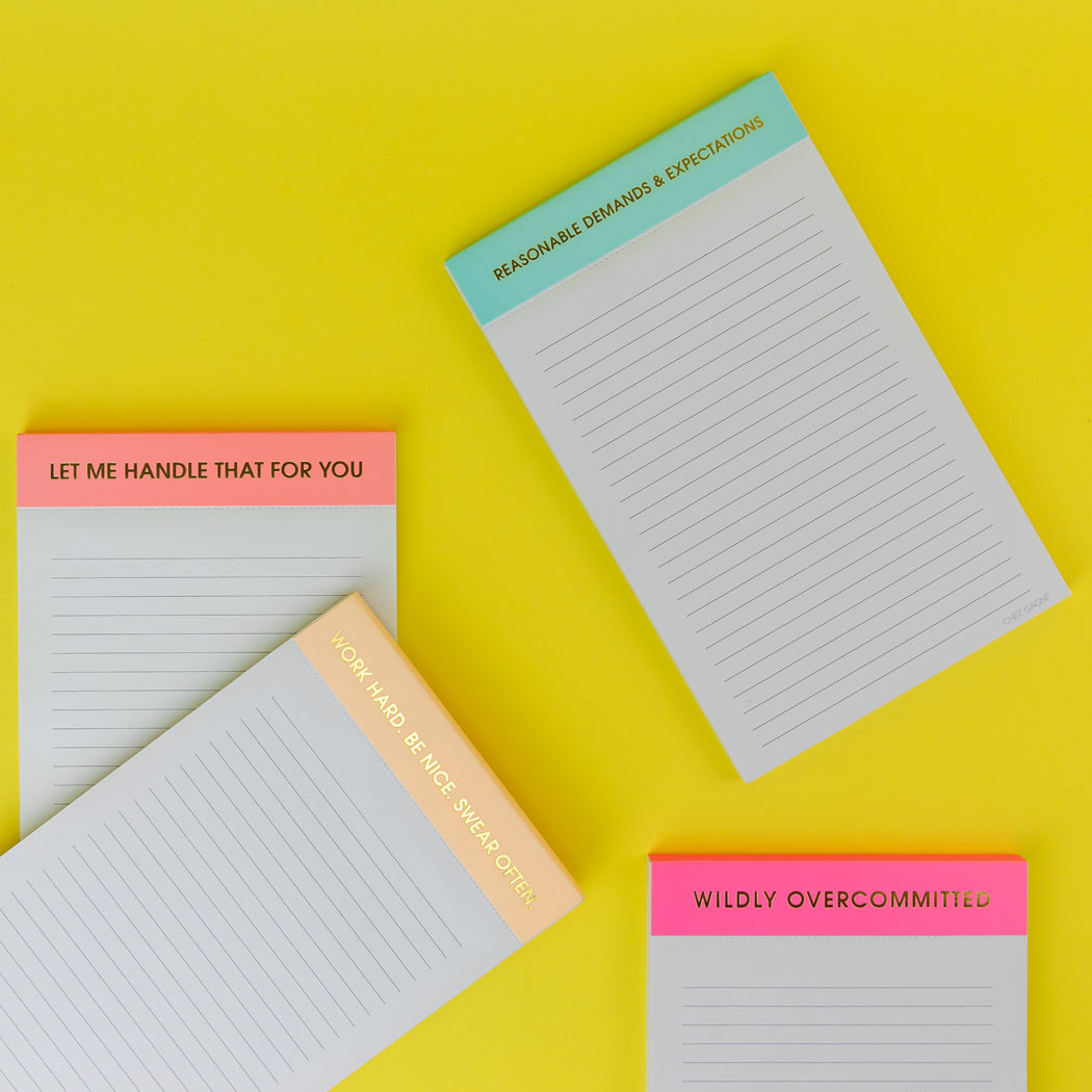 Reasonable Demands & Expectations  - Lined Notepad