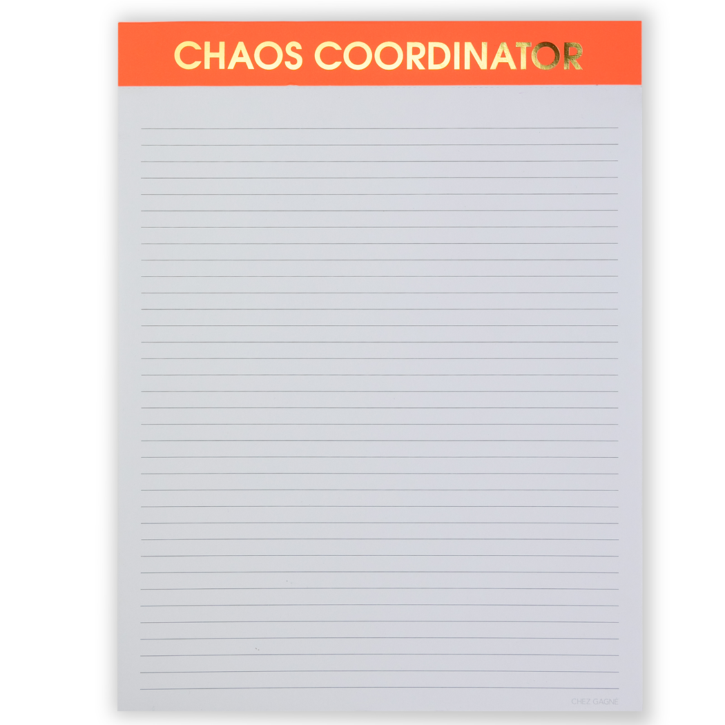 Chaos Coordinator - Large Memo Notepad