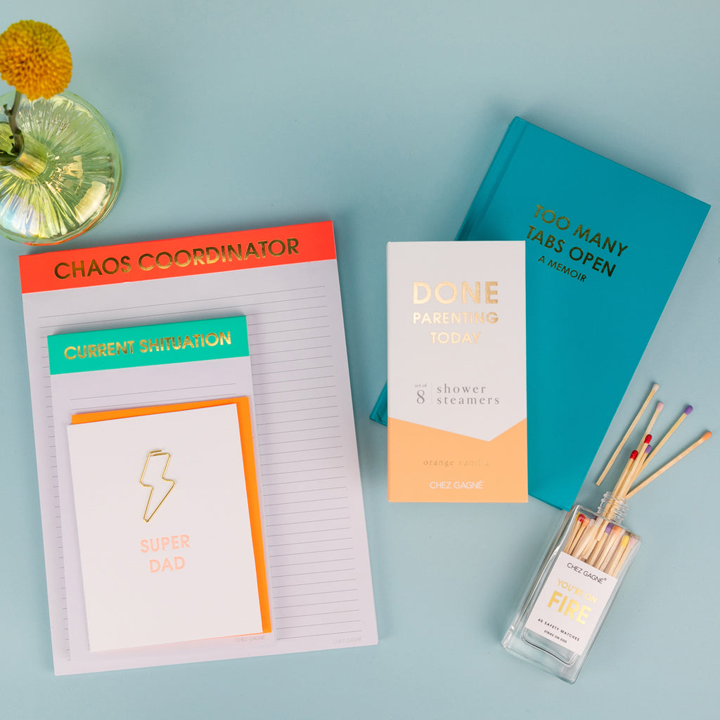 Too Many Tabs Open (a memoir) - Bright Teal Hardcover Journal