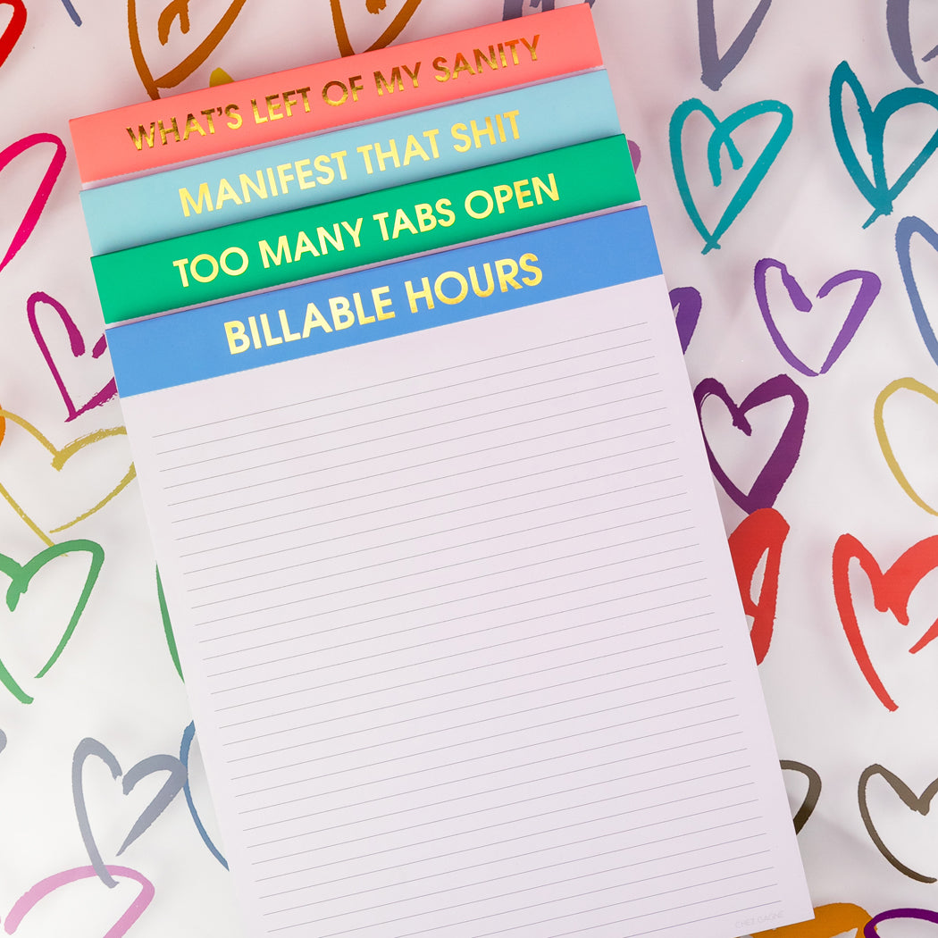 Billable Hours - Large Memo Notepad