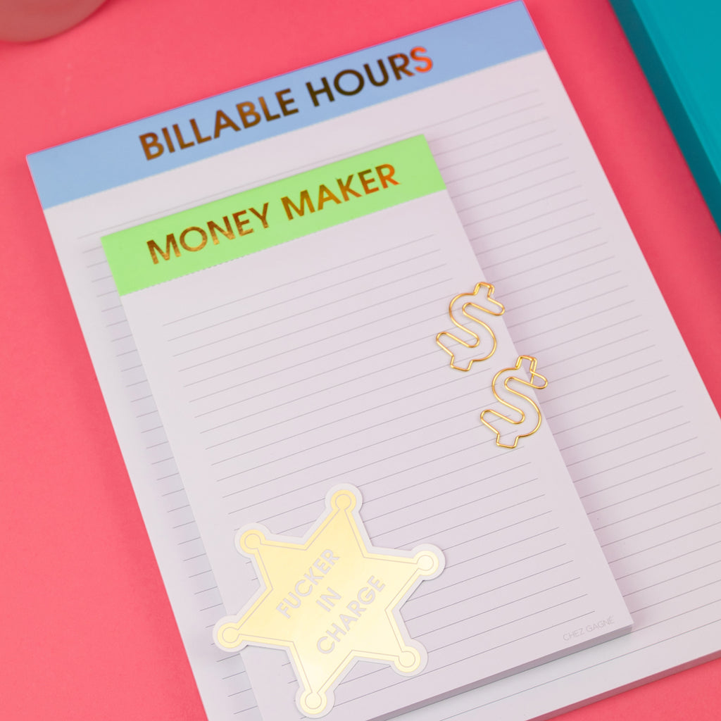 Billable Hours - Large Memo Notepad