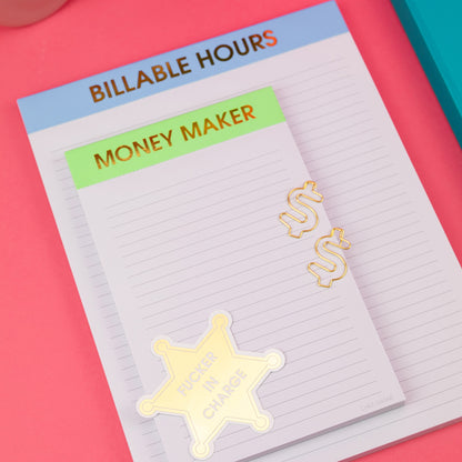 Billable Hours - Large Memo Notepad