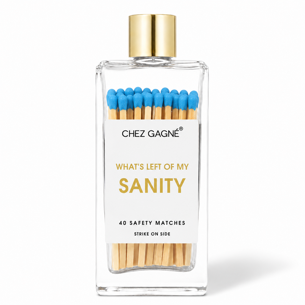 What's Left of My Sanity - Glass Bottle Safety Matches