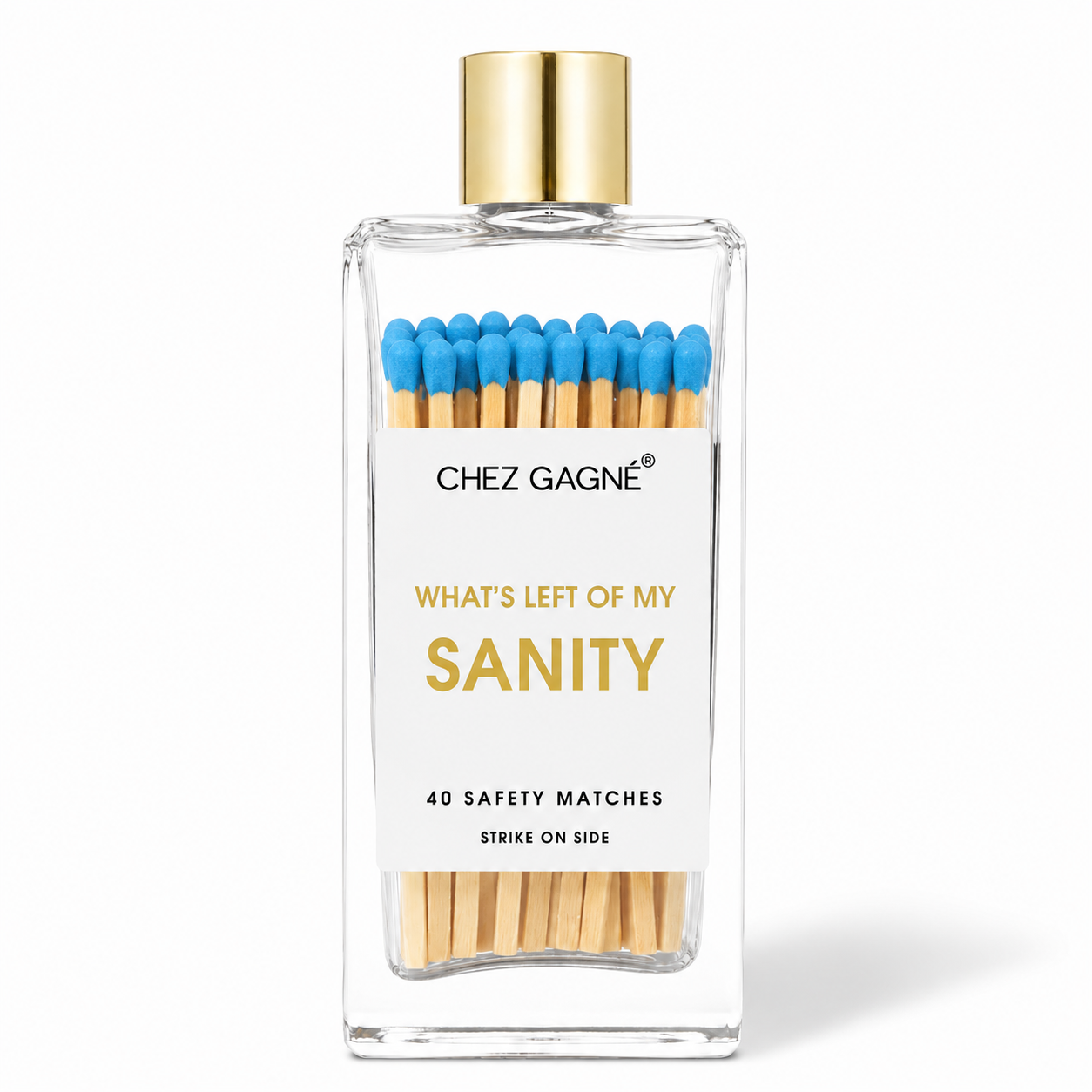 What's Left of My Sanity - Glass Bottle Safety Matches