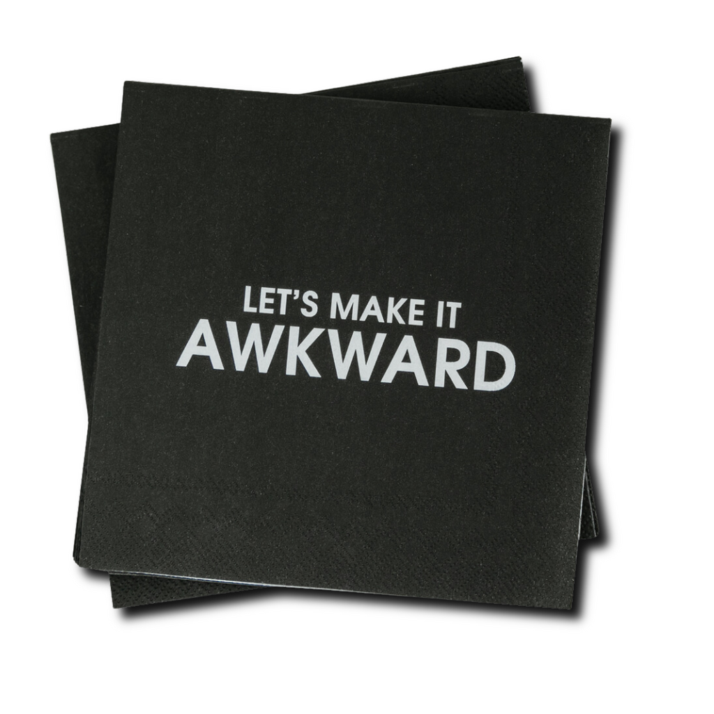 Let's Make It Awkward - Cocktail Napkins
