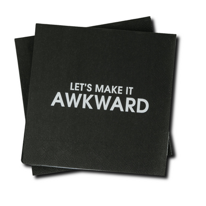Let's Make It Awkward - Cocktail Napkins
