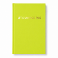 Let's Unpack This - Hardcover Daily Journal - Neon Lemon Lime