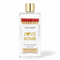 Love Bomb - Glass Bottle Safety Matches - Red Tips
