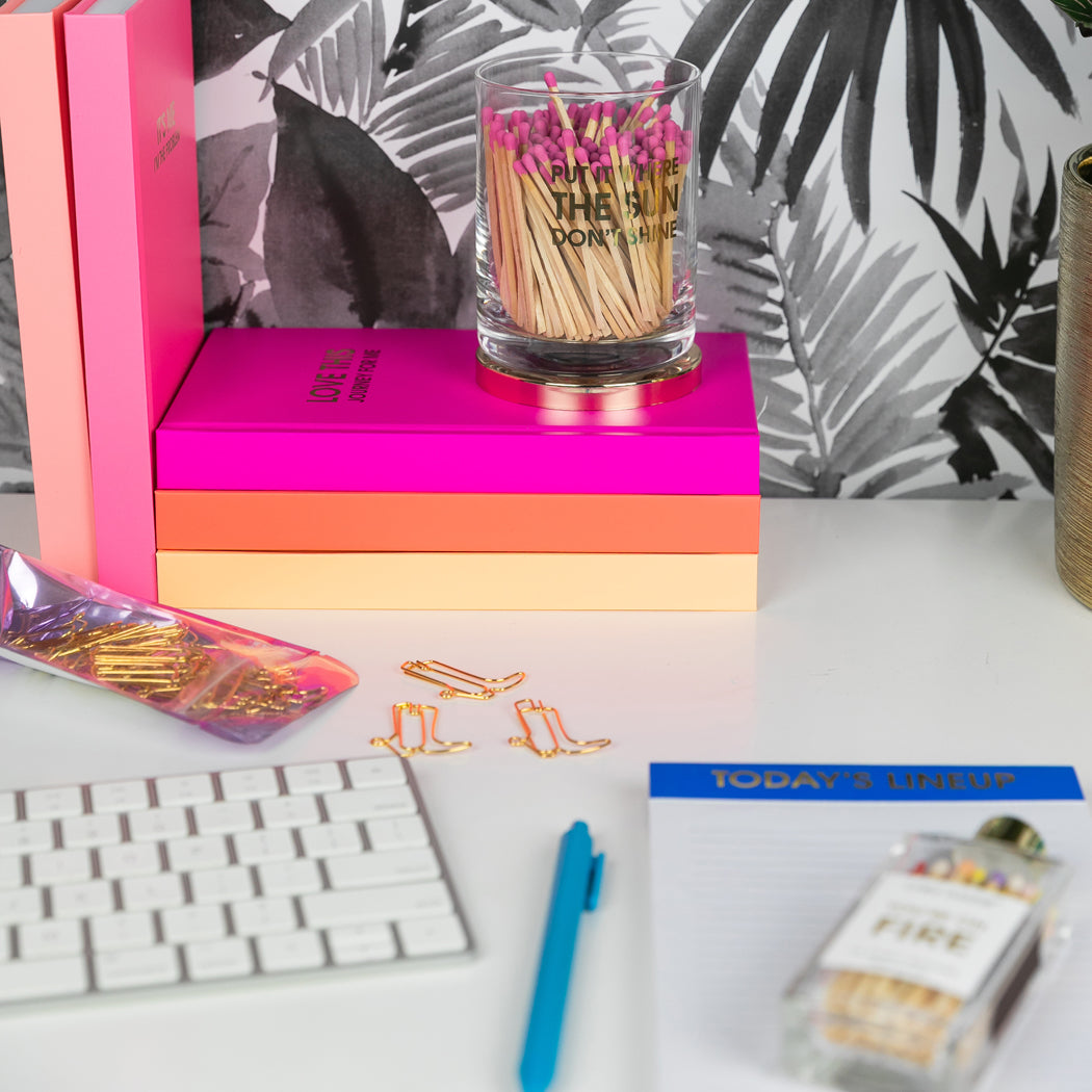 Limited Edition: Put It Where The Sun Don't Shine Match + Rocks Glass Duo