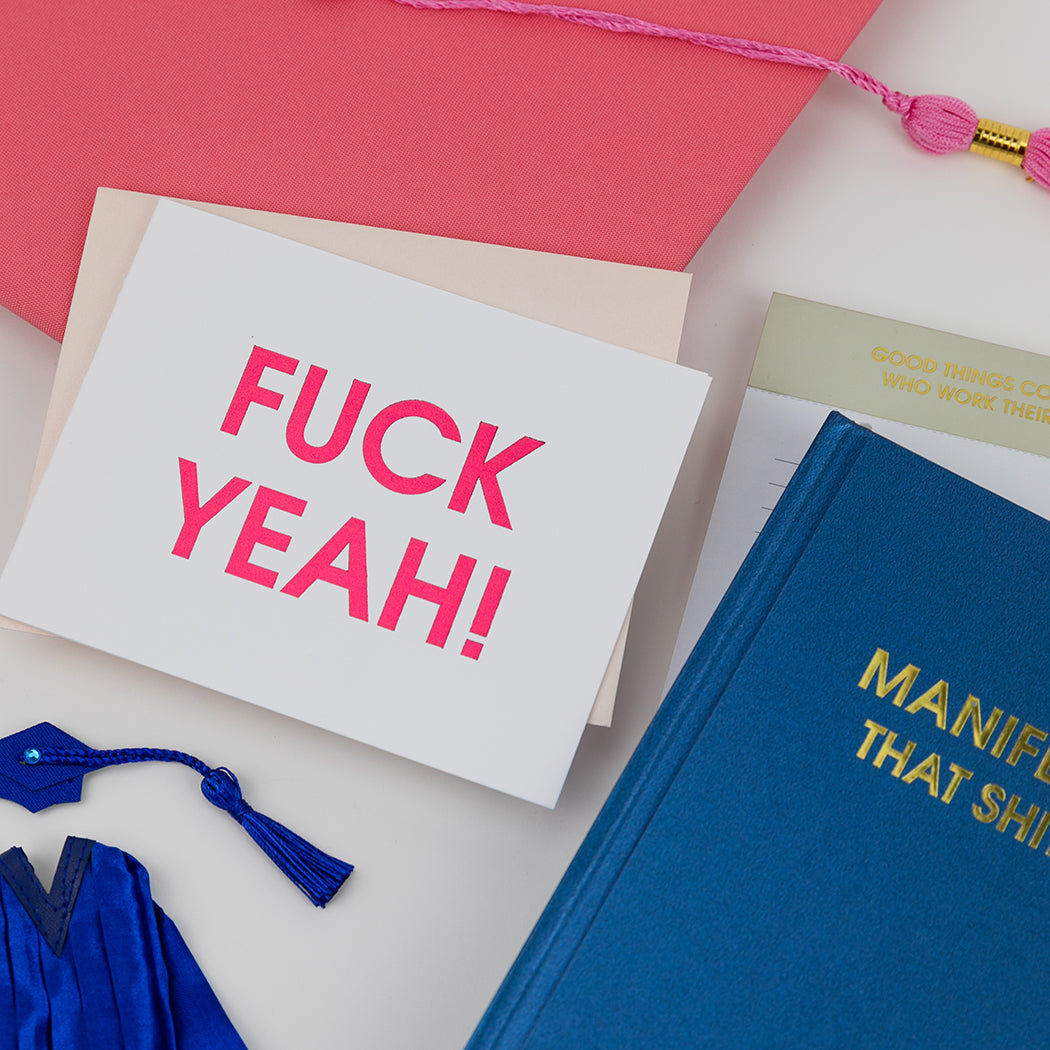 Fuck Yeah - Letterpress Card