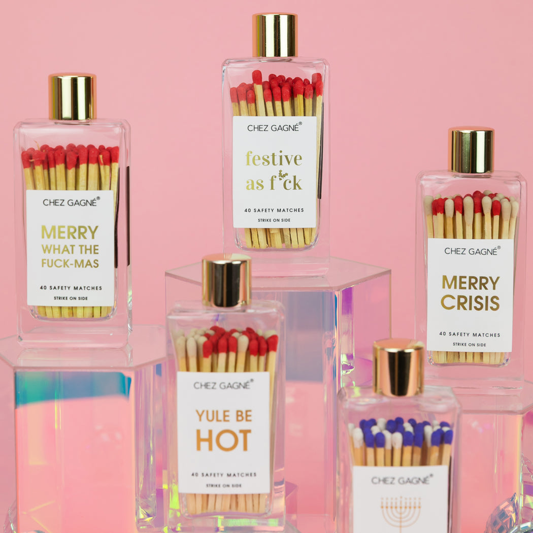 Merry Crisis - Glass Bottle Safety Matches