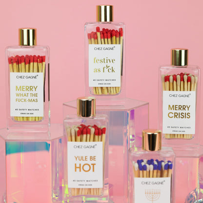 Merry Crisis - Glass Bottle Safety Matches