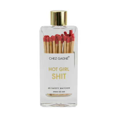 Hot Girl Shit - Glass Bottle Safety Matches