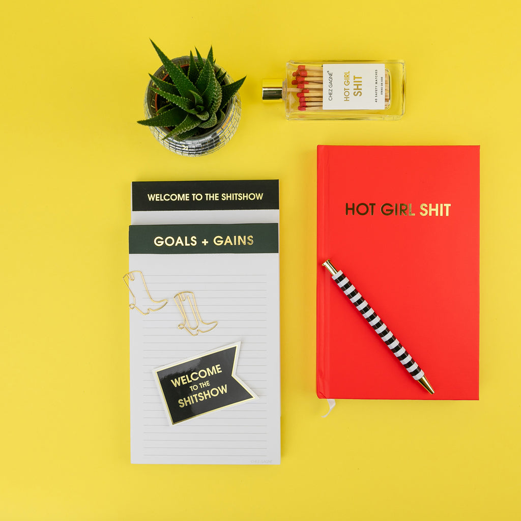 Hot Girl Shit - Fire Red Hardcover Journal