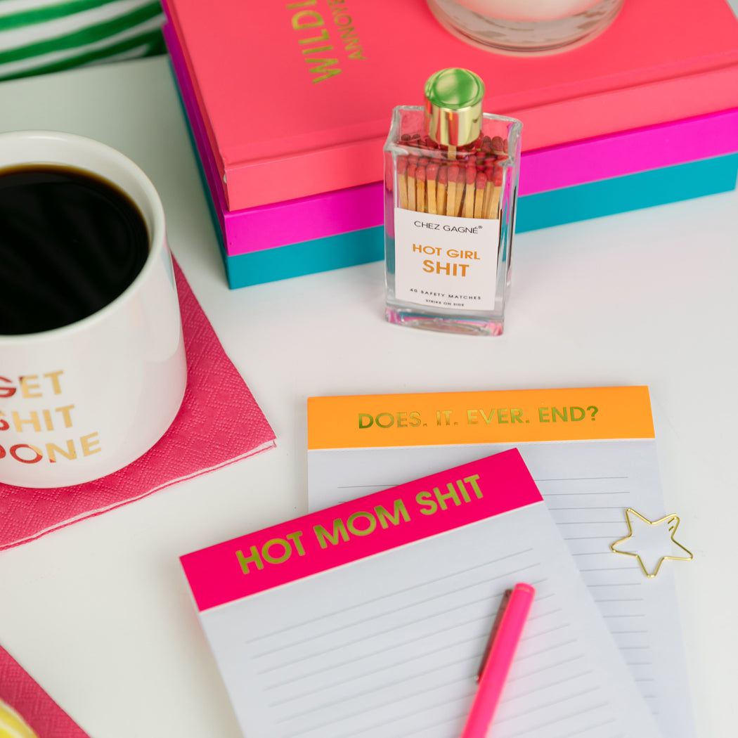 Hot Mom Shit  - Lined Notepad