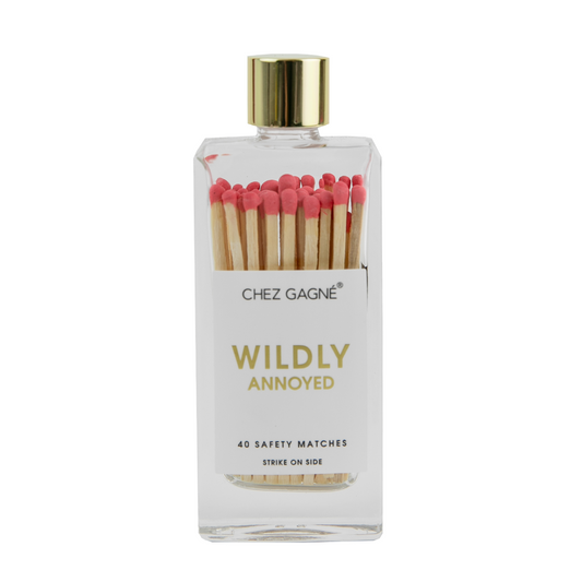 Wildly Annoyed - Glass Bottle Safety Matches