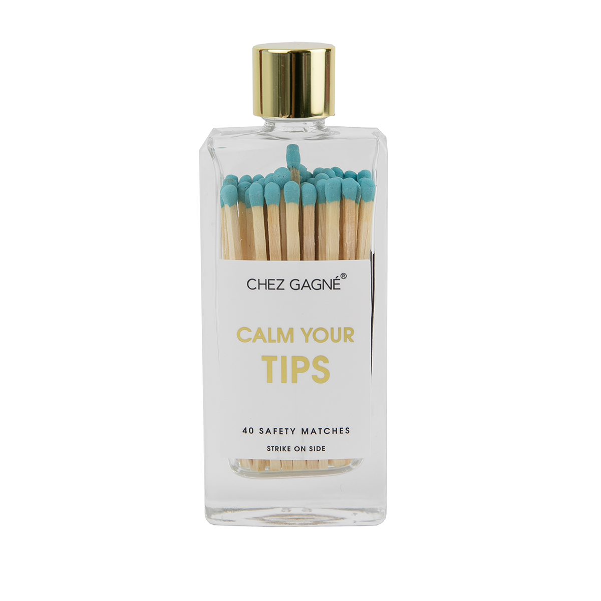 Calm Your Tips - Glass Bottle Safety Matches