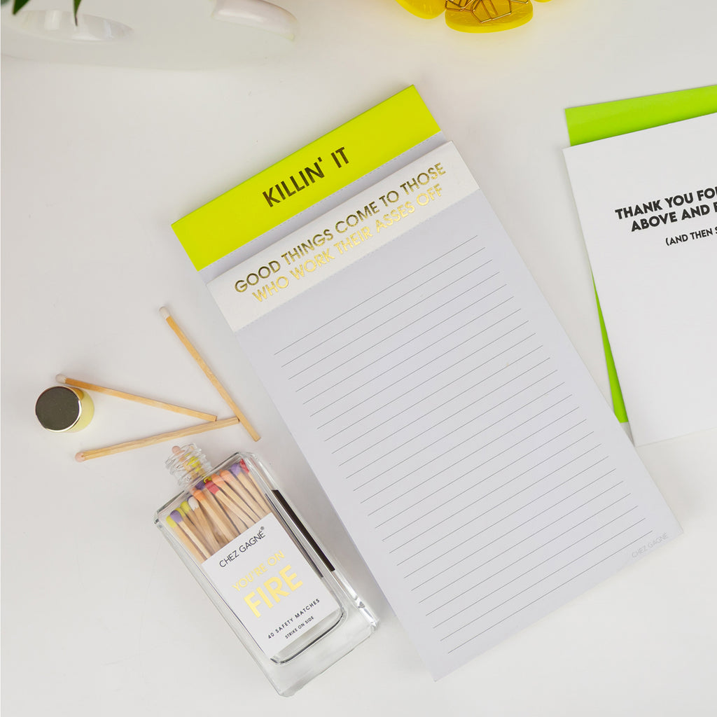 Good Things Come To Those Who Work Their Asses Off - Lined Notepad