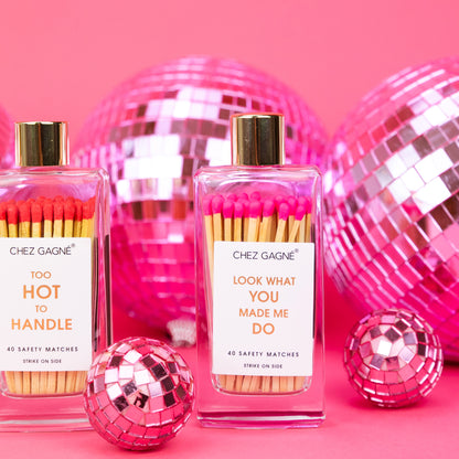 Too Hot To Handle - Glass Bottle Safety Matches